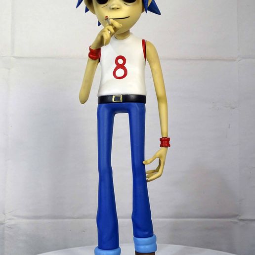 🎨 2D GORILLAZ FIGURE ART TOY (MULTIPARTS)・3D Print・Cults