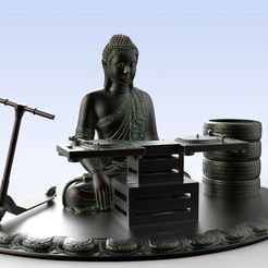 untitled.1997.jpg Free 3D file Buddha pop art, funny gift・3D printing template to download