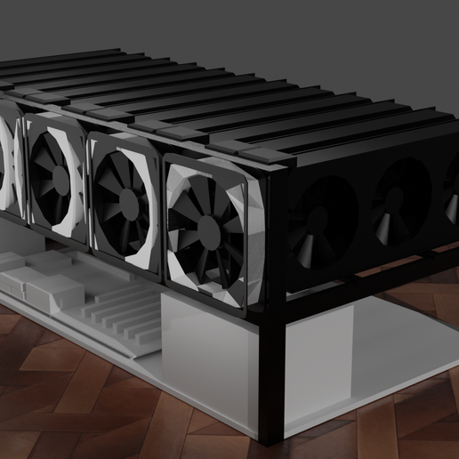 Transparent Mining Rig Download file Mining Rig • Object to 3D print ・ Cults