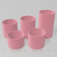 Capture.png 12cm Wide Base, Cylinder Vase STL File - Digital Download -5 Sizes- Homeware, Minimalist Modern Design