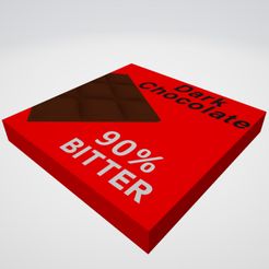 DarkChocolateView0.jpg Modèle 3D de chocolat noir