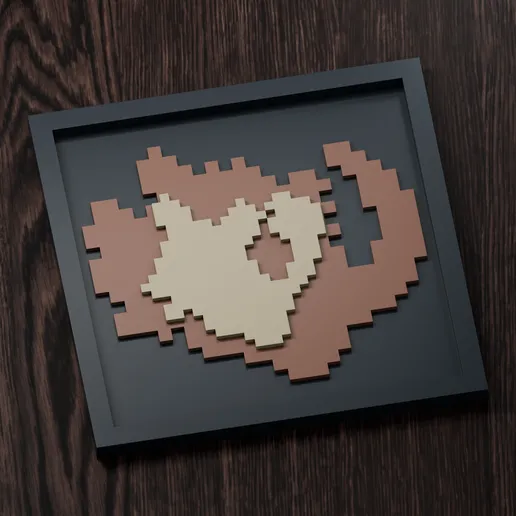 Raticate Line - Pokemon Silhouette Frame | Box sprite | STL