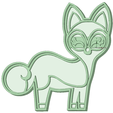 Foxy - copia.png Fox cookie cutter