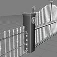 electric_gates_render5.jpg Electric Gates 3D Model