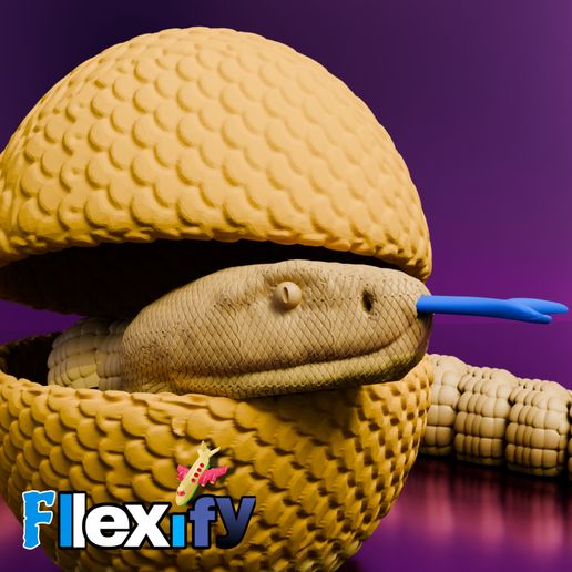 Flexi Rattle Snake with Egg