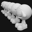 4.png Pack with 6 emojis and 3 wall dolls stl for 3d printing