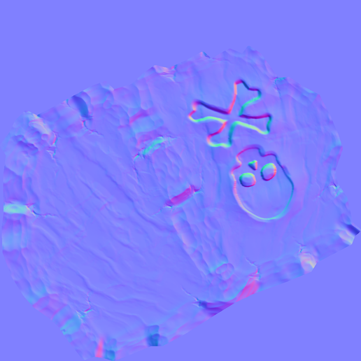 04 - Normal Map.png Tibia SD - Sudden Death Rune CGI or Printable