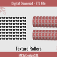 3.png Butterfly Texture Roller Digital STL File for Polymer Clay | DIY Jewelry and Cookie Making Tool