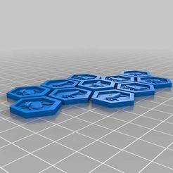 HivePlate.jpg Free 3D file Recessed Hive tiles・3D printable design to download
