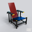Untitled-42.png Red and Blue chair by Gerrit Thomas for Dollhouses, scale 1:12