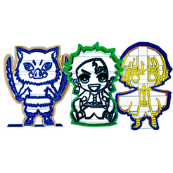 3.png Archivo STL Kimetsu no Yaiba CUTTER coockie x3・Modelo de impresión 3D para descargar