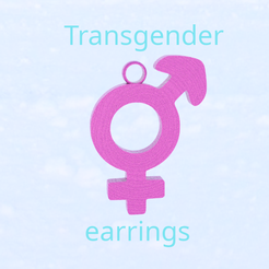 transgender-earrings-final.png Archivo STL gratis Pendientes transgénero・Objeto imprimible en 3D para descargar, raimoncoding