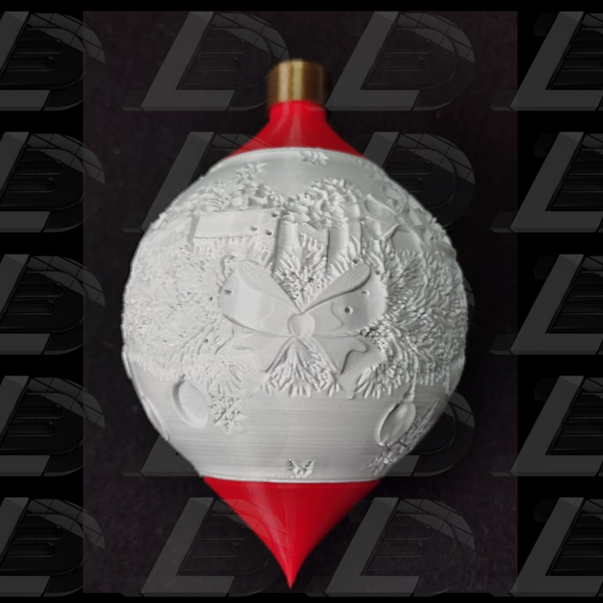 Cults-2.png Descargar archivo STL Bola de Navidad personalizada ItsLitho "Drop" • Diseño para la impresora 3D, Ludo3D