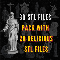 PACK-RELIGIÃO.png STL file PACK Religion | 3D Printer | Jesus Christ | Our Lady | Mary | 3D Figure・3D print design to download