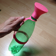 Capture d’écran 2018-04-24 à 16.58.56.png Free STL file Plastic bottle watering can (with hose)・3D printer design to download