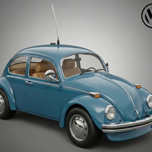 Volkswagen Beetle 1963 – Classic Car Model Kit STL 3D Print Model