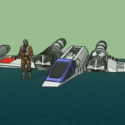 X-wing-Dagobah-0001.jpg STL file Star Wars Dagobah Crashed X-wing・3D printer design to download