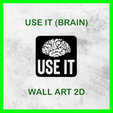 USE IT (BRAIN) Na WALL ART 2D USE IT (BRAIN) WALL ART 2D