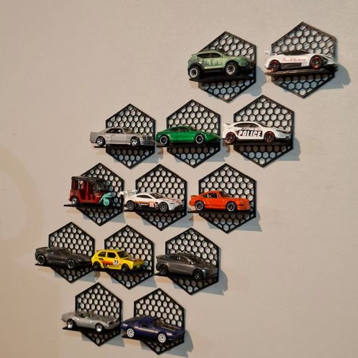 HotWheels Wall stand Honey Comb - 3D model önizlemesi