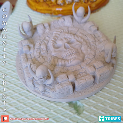 💀Necropolis 32mm Basis (Kickstarter Freebie//Pre-supported)👻