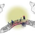 sfondo.jpg Fox‑Snake Modular System 🐍 – Articulated Desk Organizer & Wall Decor | 3D Printable Hybrid Creature