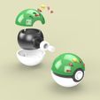 Friend-Ball-2-_Camera_SOLIDWORKS-Viewport-4.jpg Pokemon Pokeball Friend Ball Splitted