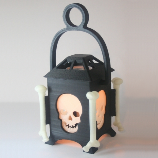 LED Skull Lantern