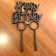 img1.jpg Birthday Cake Topper with Harry Potter Fonts - Non Commercial Version