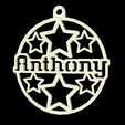 Anthony.png French Names Christmas Xmas Decoration