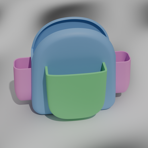 3D Printable Animal (Bag) Pencil Holder 3D model