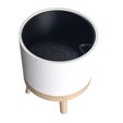 20260902_130816-Photoroom.jpg Stool-Shaped Plant Pot – Modular Planter (3D Printable STL Files)