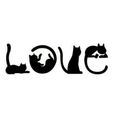 LOVE-LETRA-GATO.jpg CAT LOVE WALL STICKERS