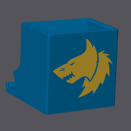 Space Wolves Dice Dispenser 12mm 3D model