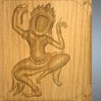 Bar-1-fs-08.jpg STL file Dancing Wat Khmer Aspsras Angkor Wat exclusive Bas-relief decor real 3D Relief For CNC building room decor wall-mount decoration・3D printing design to download, Dzusto