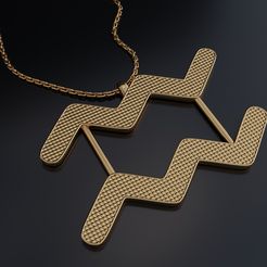 1.jpg Fichier 3D Pendentif Verseau・Design pour imprimante 3D à télécharger