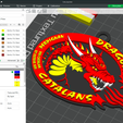 Catalans-Dragons-1.png 英国超级联赛加泰罗尼亚龙队钥匙扣徽章彩色可打印和渲染