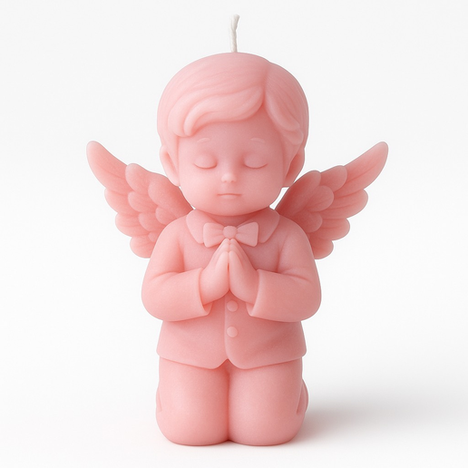 ANGEL CHILD PRAYING - CANDLE - CANDLE 3D model