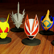 000.png Kamen Rider Geats Helmet - Printable 3D Model