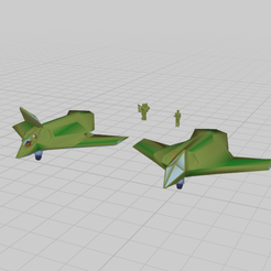 Chasseur.png Free STL file Stealth fighter 6mm・Template to download and 3D print