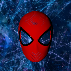 frontviewwithlenses.png Archivo STL Amazing Spider-man faceshell・Objeto imprimible en 3D para descargar