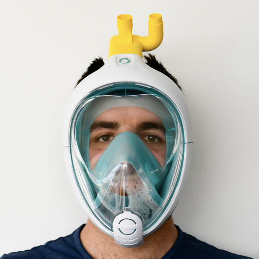 EASY COVID 19 - Emergency mask for hospital ventilators 3D model