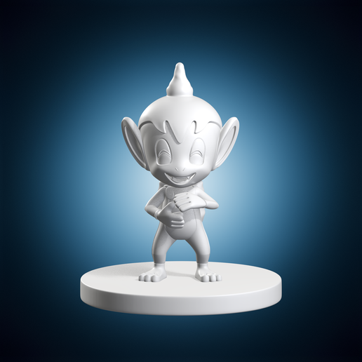 Chimchar Pokemon Character Standing Miniature