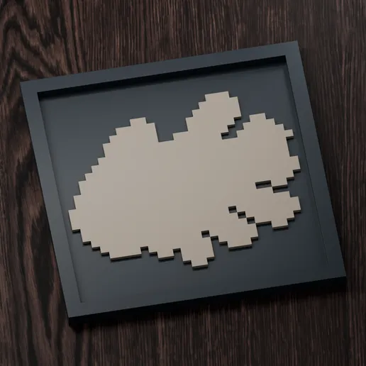 Relicanth - Pokemon Silhouette Frame | Box sprite | STL