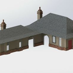 Portnahullish-Station3.jpg STL file 00 Gauge Portnahullish Station Building・3D printable model to download