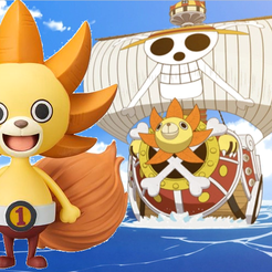 sunny-kun.png Archivo STL Sunny-Kun - One Piece - Red Movie・Plan de impresora 3D para descargar