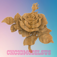 3.png Rose 2,3D MODEL STL FILE FOR CNC ROUTER LASER & 3D PRINTER