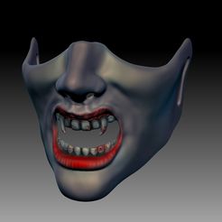Vamp3a.jpg Descargar archivo STL Máscara de Vampiro • Modelo para imprimir en 3D, 3rdesignworks