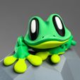 blob-lab-gecko11.jpg Blob Gecko - Magnetic Flexi Fidget Art Toy with Rock