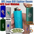 Bic-NFL-AFC-East-Img2.jpg NFL Football Bic Lighter Cases AFC East Division Bills Dolphins Jets Patriots