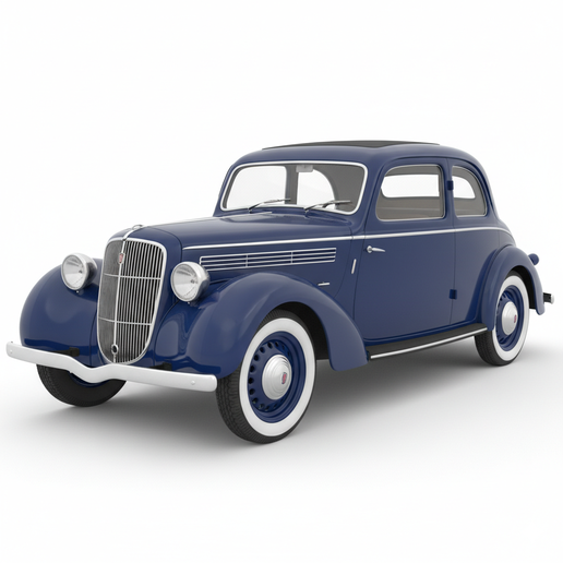 Fiat 1100 (1937) French rally car STL, vintage car STL, 2000s tuner car STL, steampunk car STL, FDM friendly car STL, Japanese sports car STL, hypercar STL, 1:10 car STL, classic V8 car STL, camber car STL, supercar STL, time attack car STL, 90s JDM STL,